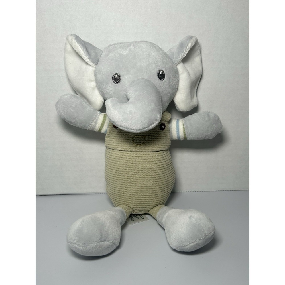 Chickpea 11" Elephant Striped Stuffed Animal Plush - Picture 2 of 8